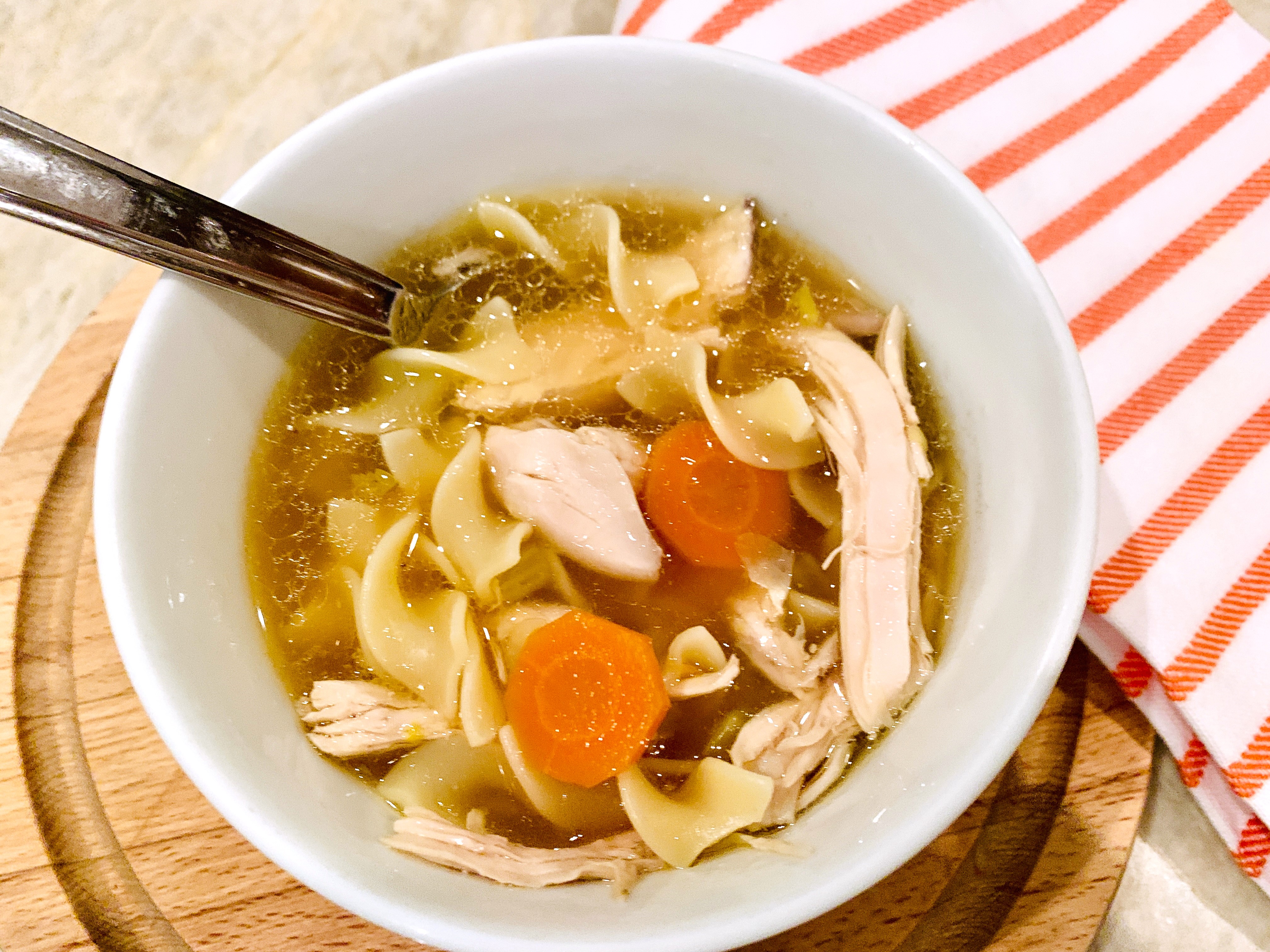 Ginger Chicken Noodle Soup with Carrots and Celery: A Simple Recipe