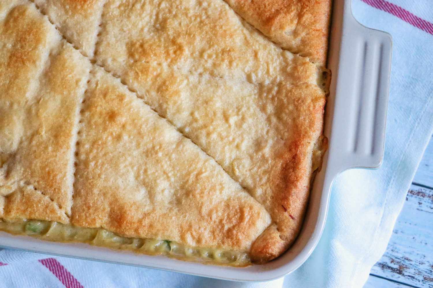 Want a Super Easy Dinner? Try Chicken Pot Pie Using Crescent Rolls!