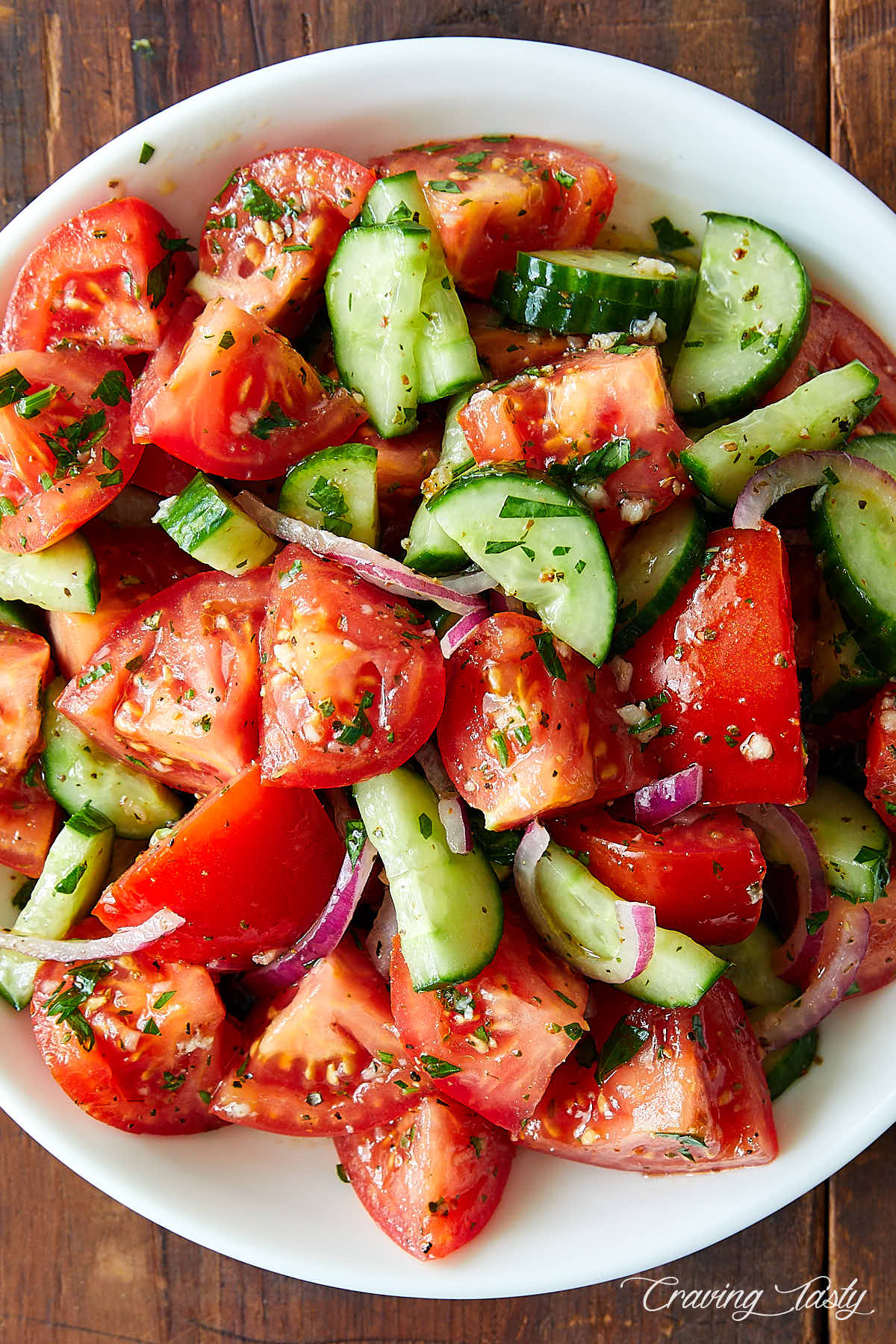 Make a Delicious Italian Cucumber Tomato Salad Today