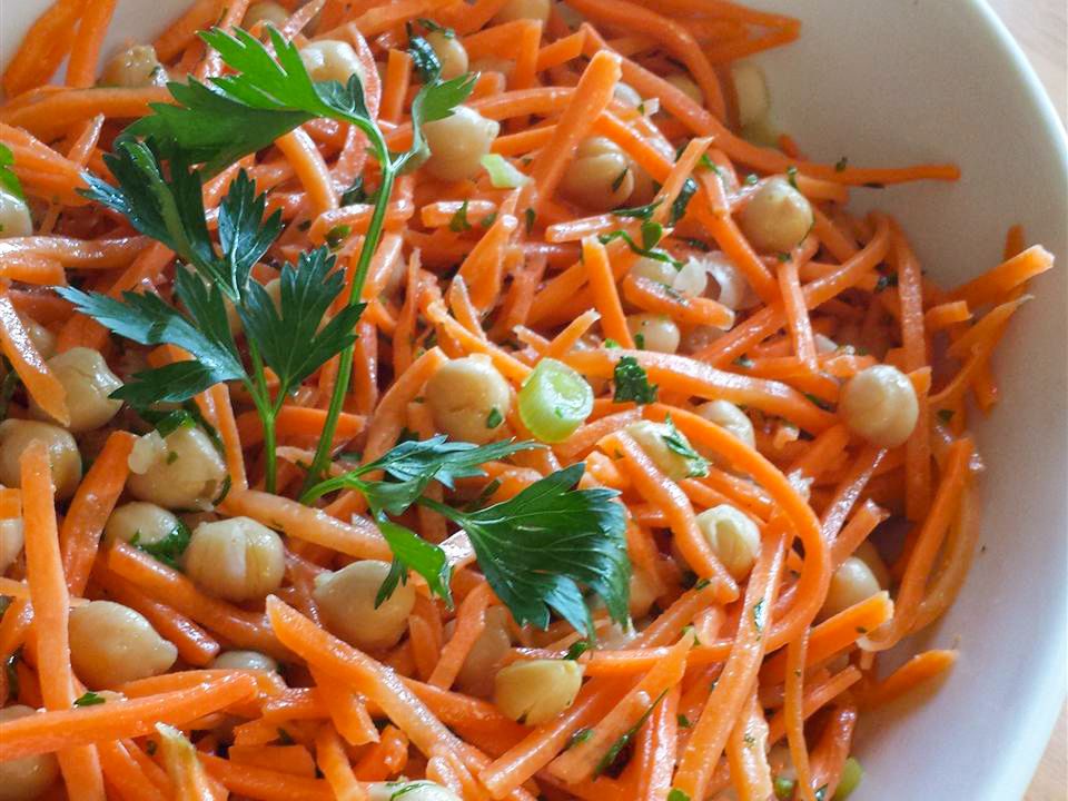 Make This Carrot and Chickpea Salad with Parsley Lemon Tonight