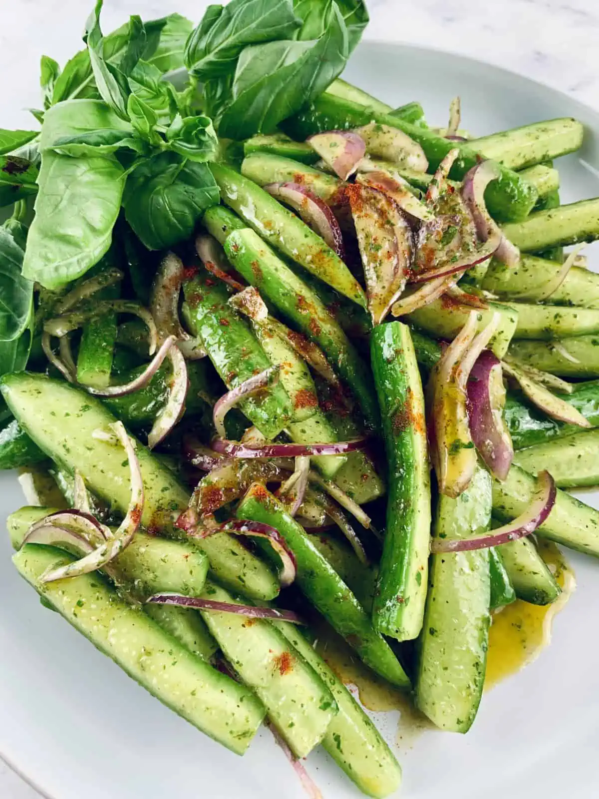 Easy Italian Cucumber Salad Recipe (The Best Side Dish for Any Meal)