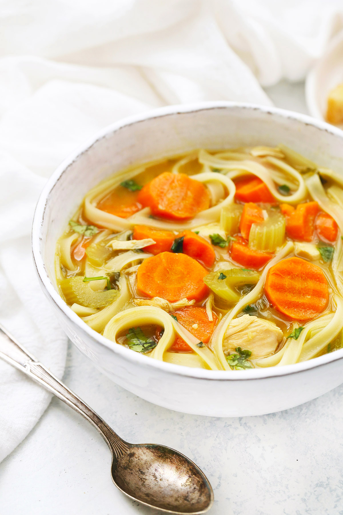 Ginger Chicken Noodle Soup with Carrots and Celery: A Simple Recipe