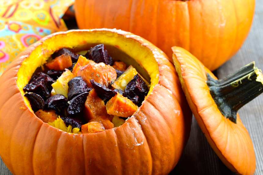 How to Prepare Pumpkin Vegetables in a Bowl: Oven-Baked